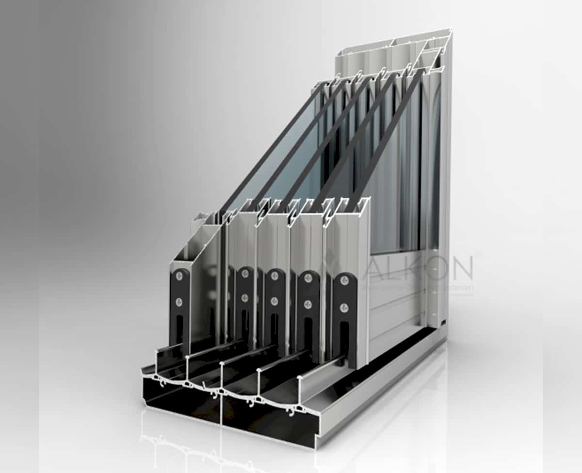 Kenetli Sürme Sürgülü Cam Balkon